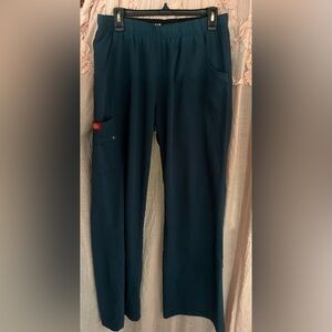 Dickies Teal Cargo Scrub Pants size Lg